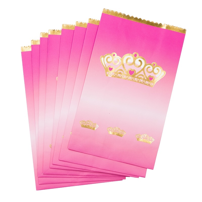 Prinsessekroner - Slikposer i papir 8 stk