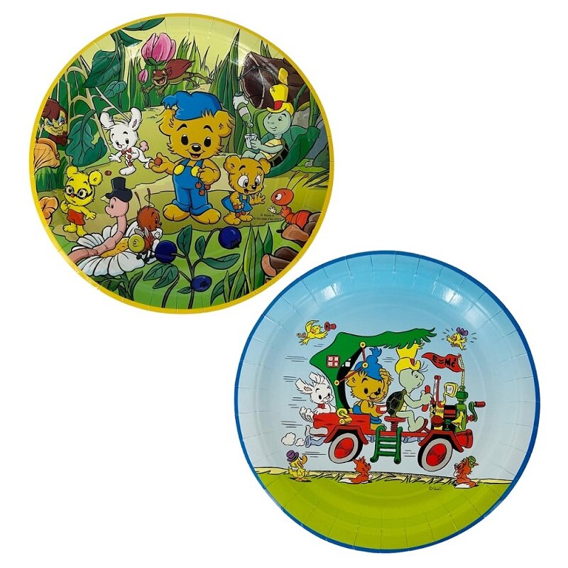 Bamse Tallerkener Natur 8 stk