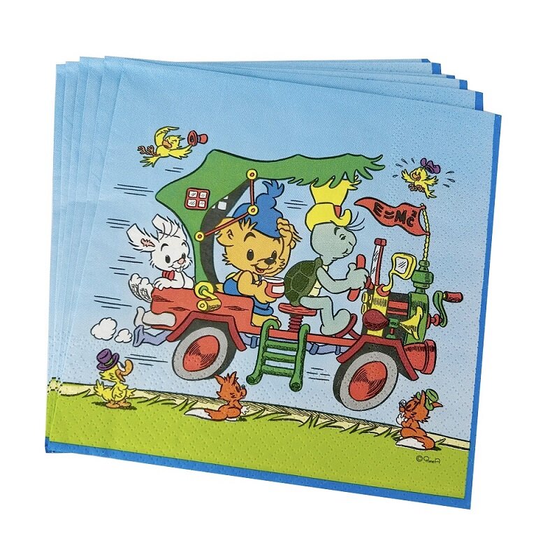 Bamse Servietter Bil 16 stk