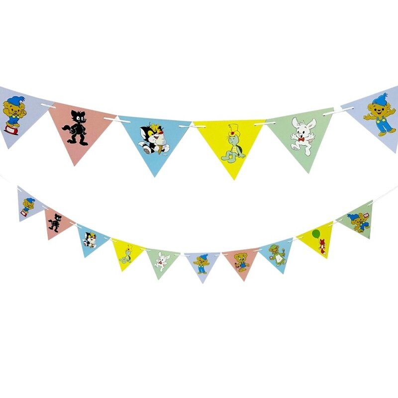 Bamse flagguirlande 2 meter