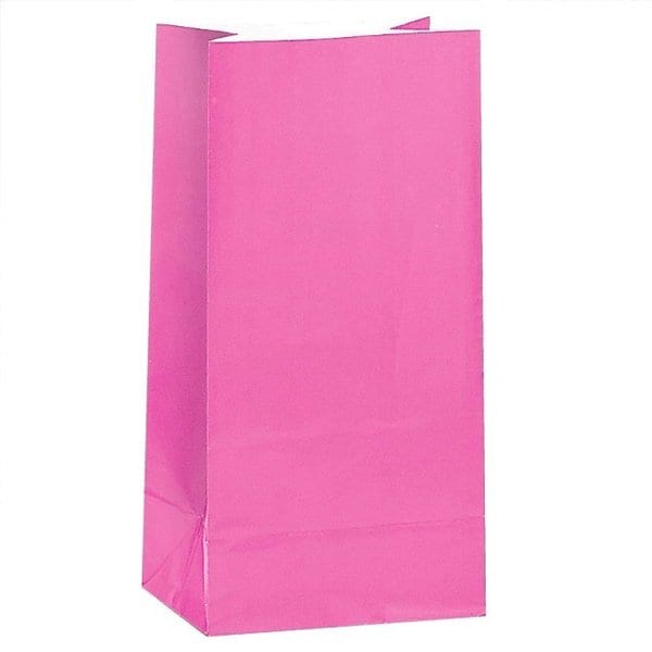Slikposar i papir - Pink 12 stk