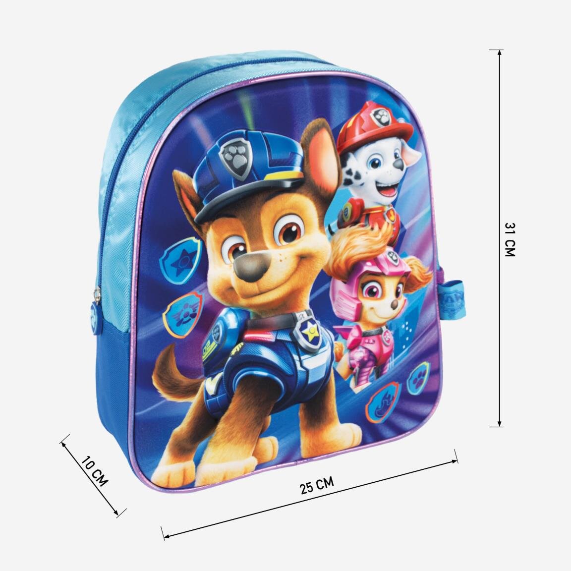 Rygsæk Paw Patrol Mighty Pups Børnestørrelse 3D