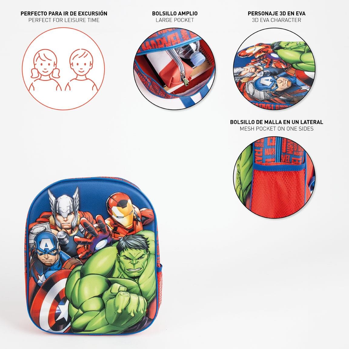 Avengers Børnerygsæk med 3D-effekt