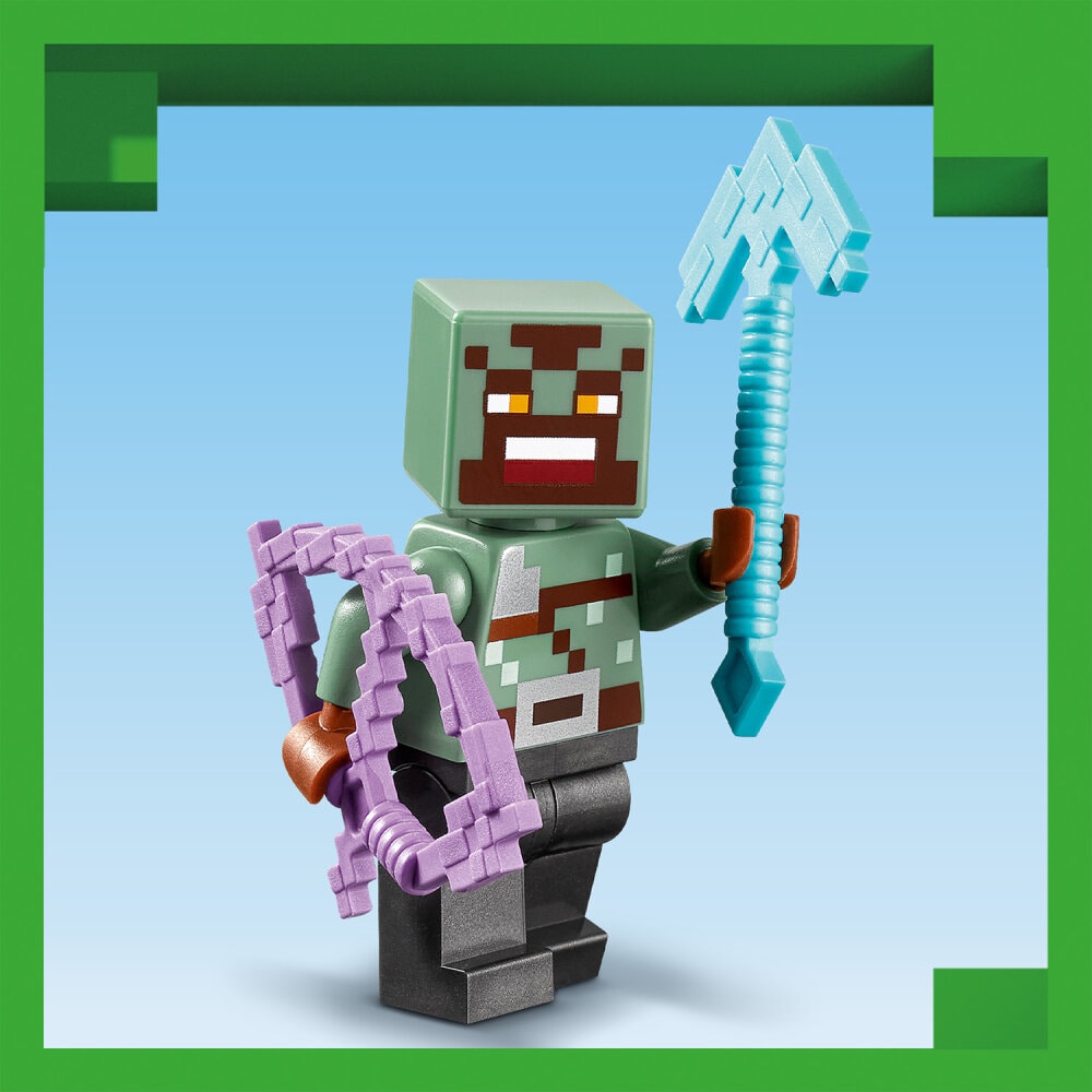LEGO Minecraft - Baghold ved Nether-portalen 8+