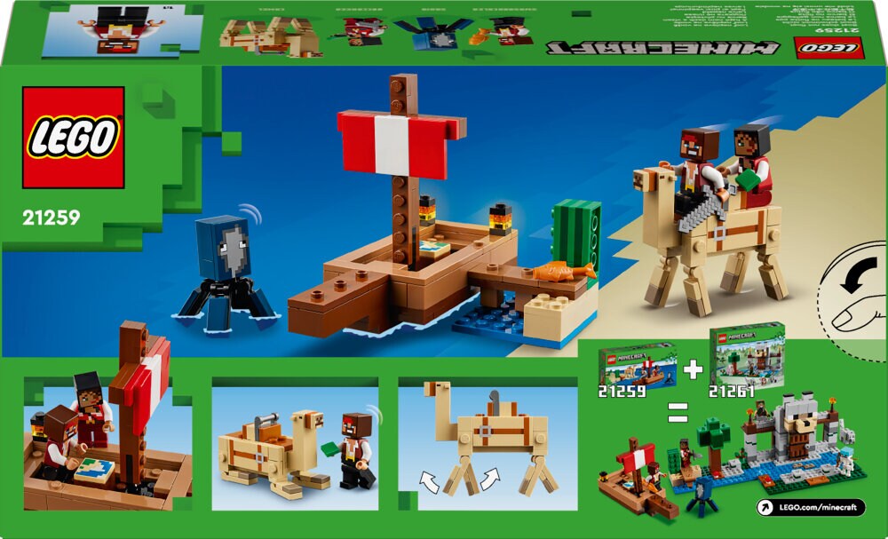 LEGO Minecraft - Piratskibsrejsen 8+