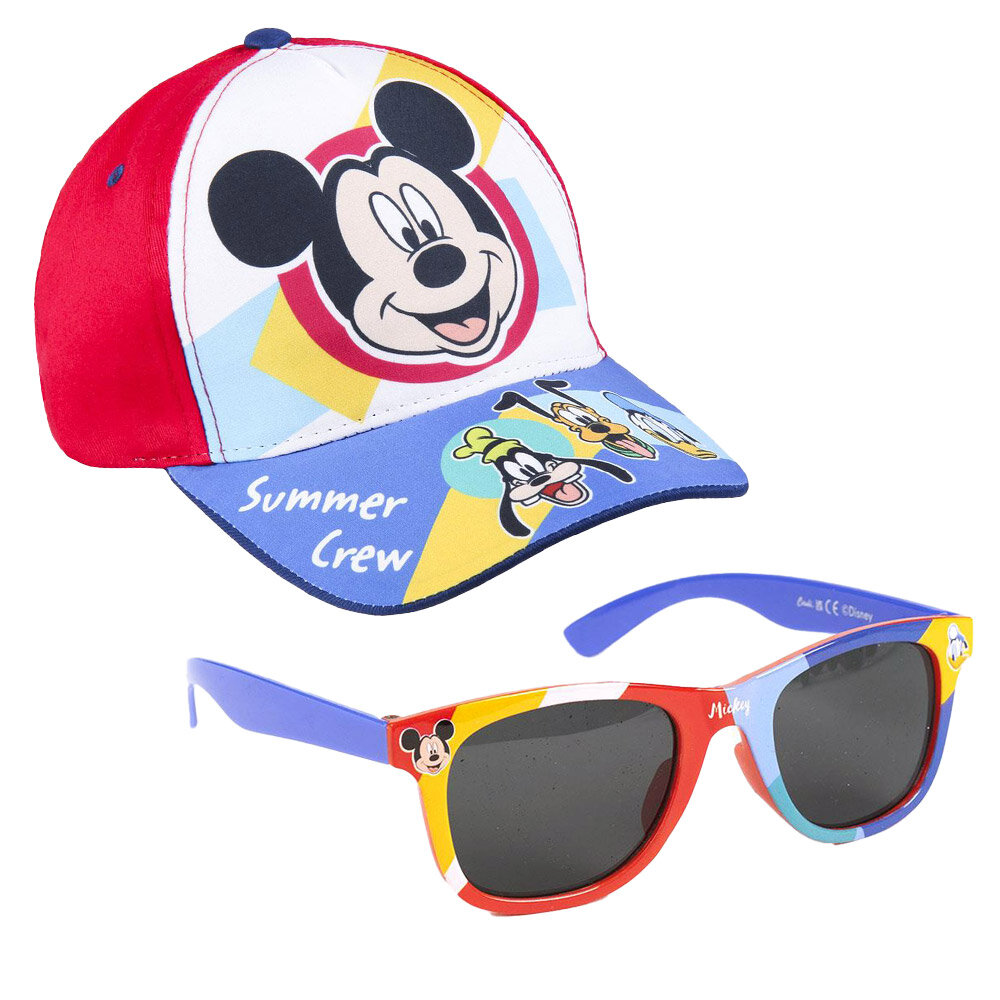 Mickey Mouse - Kasket og solbriller til børn