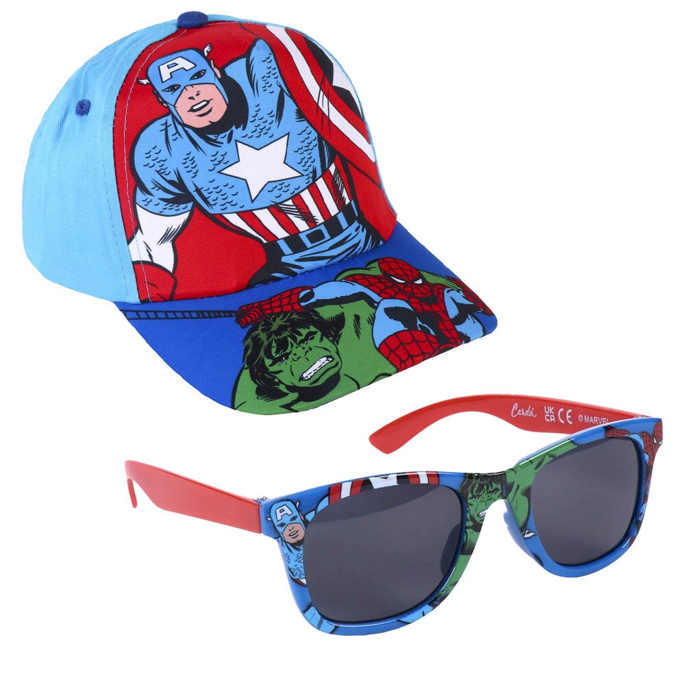 Avengers - Kasket og solbriller til børn