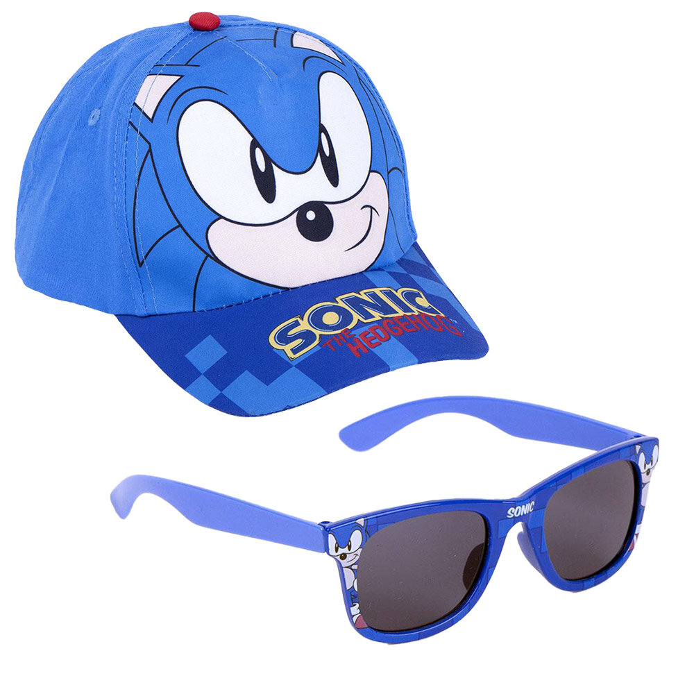 Sonic the Hedgehog - Kasket og solbriller til børn