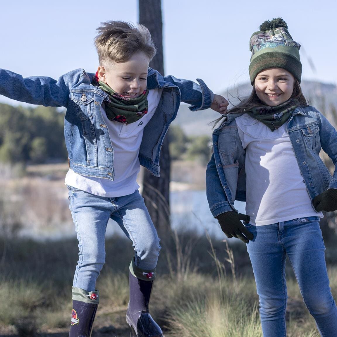 Jurassic Park - Hue, halstørklæde og vanter