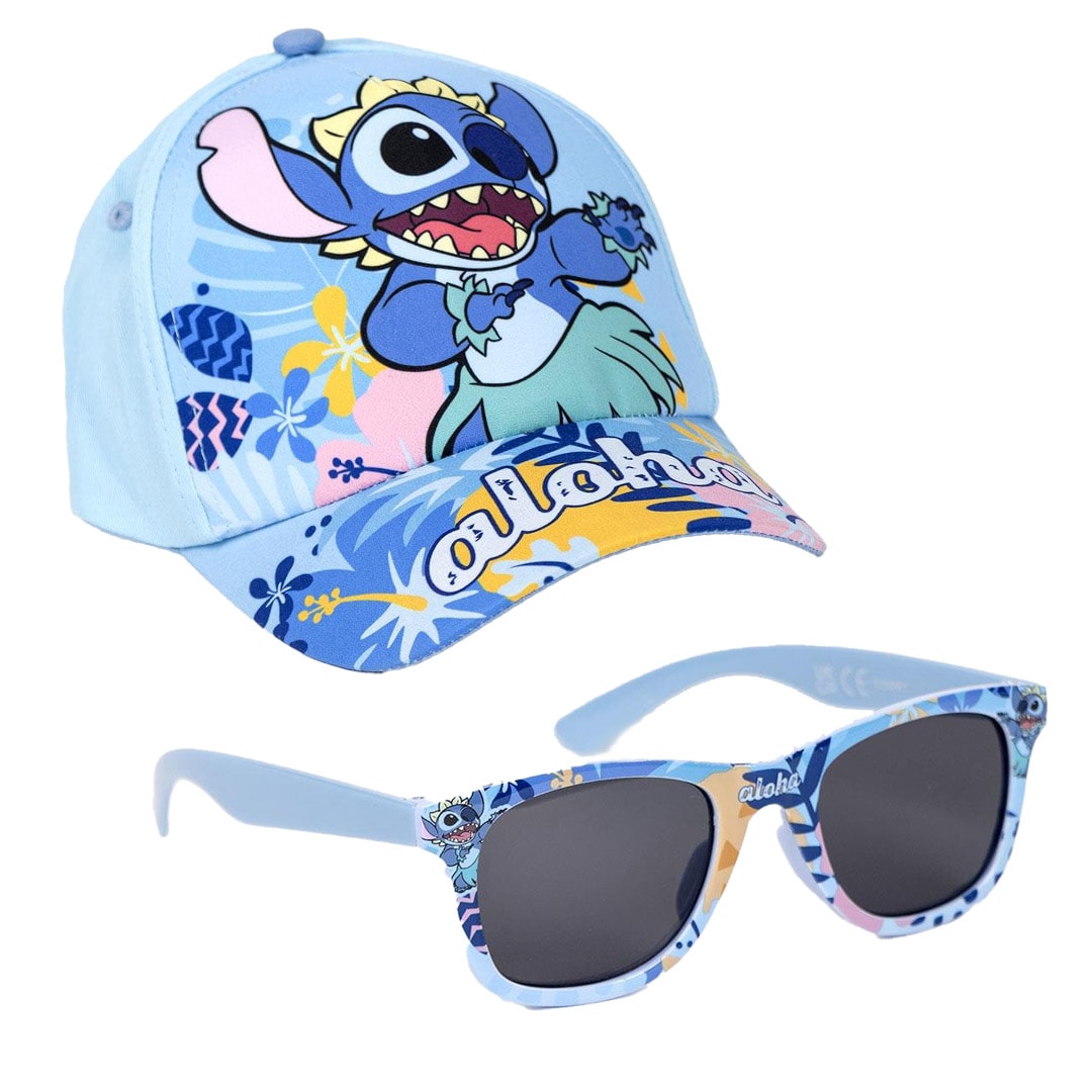 Lilo & Stitch - Kasket og solbriller til børn