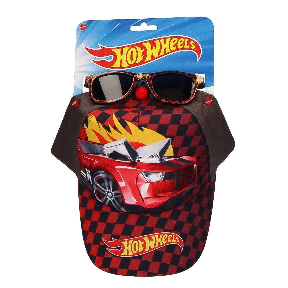 Hot Wheels - Kasket og solbriller til børn