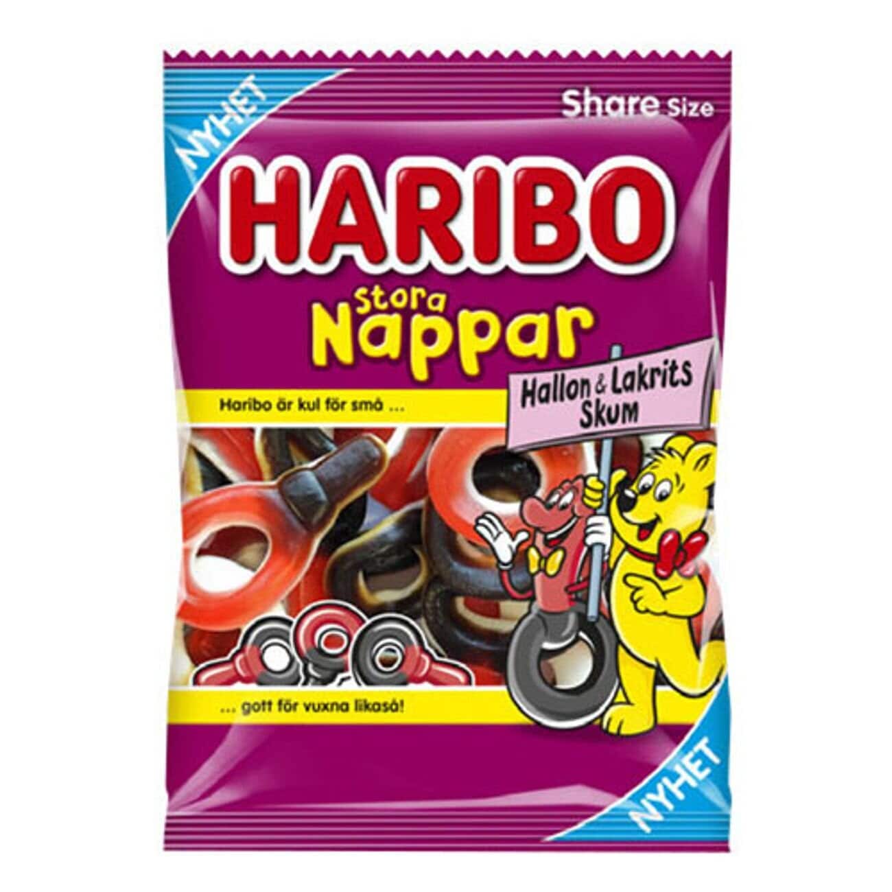 Haribo Stora Sutter Hindbær/Lakrids 170 gram