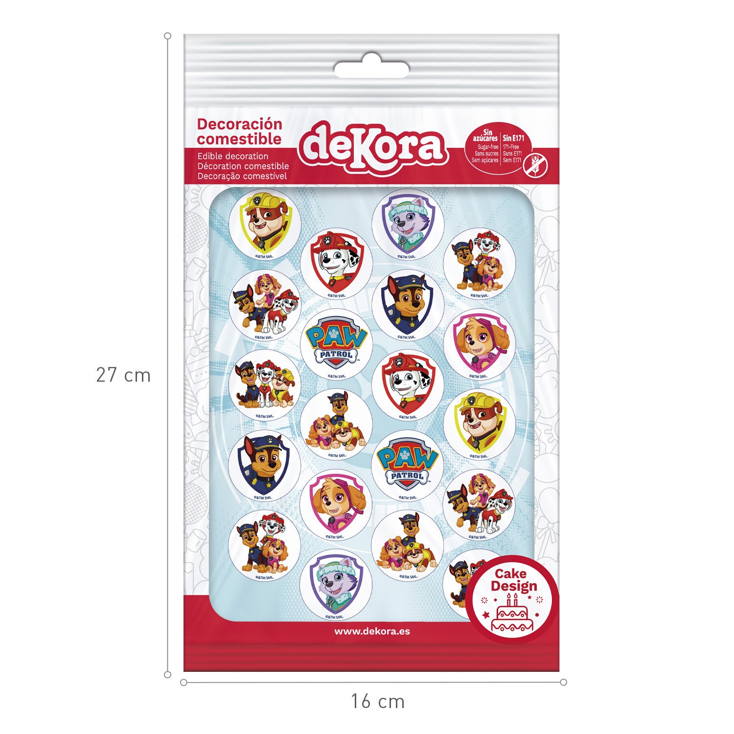 Paw Patrol - Muffindekorationer af fondant 20 stk