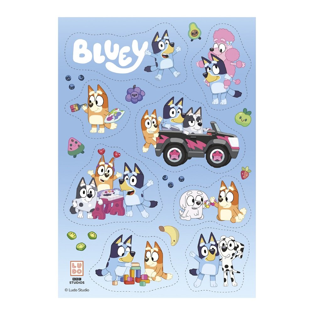 Bluey Sukkerdekorationer 8 stk
