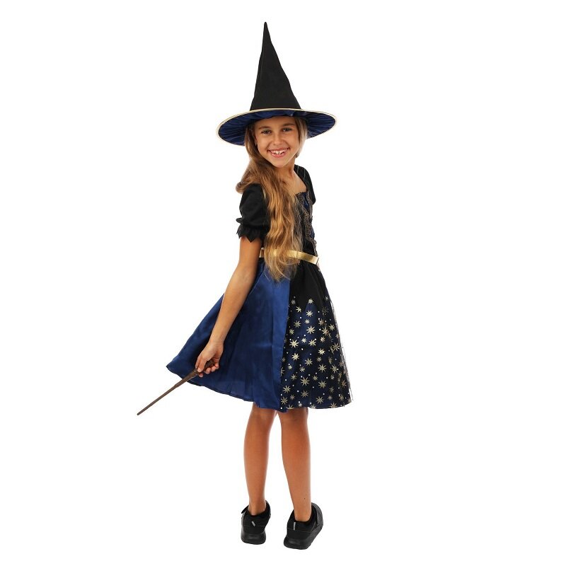 Halloween Heks Kostume Børn 5-6 år (105-116 cm)