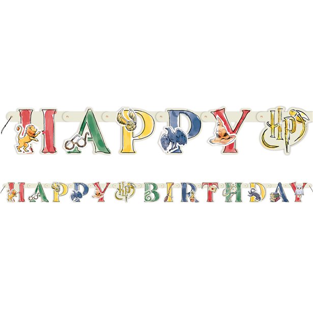 Harry Potter - Guirlande Happy Birthday