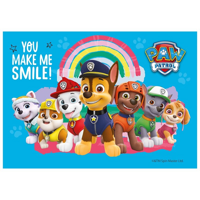Kageprint Paw Patrol - Fondant 15 x 21 cm