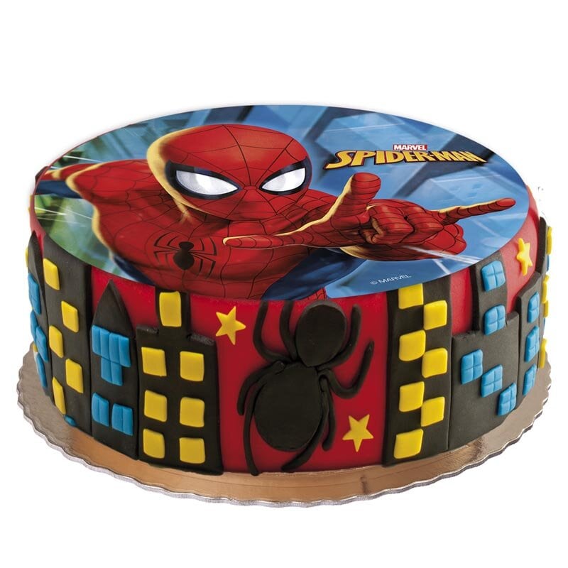 Kageprint Spiderman, Fondant 20 cm