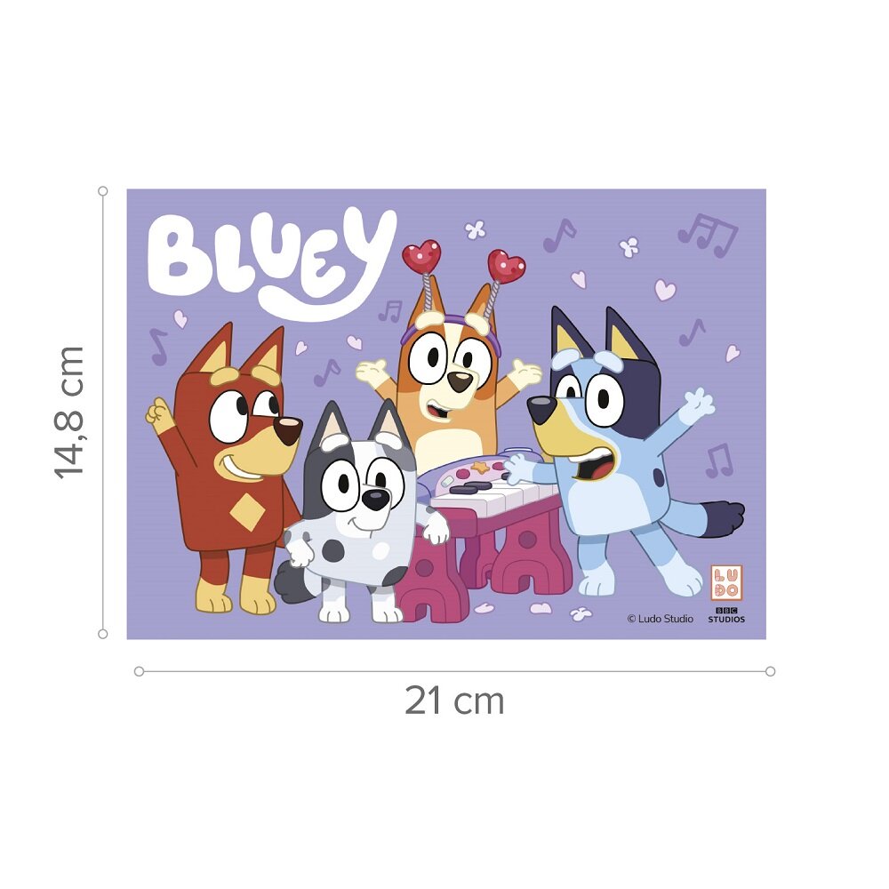 Kageprint Bluey - Fondant 15 x 21 cm