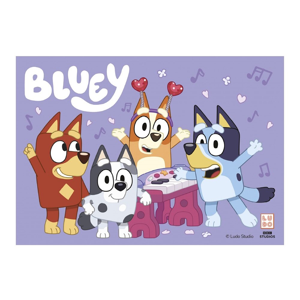 Kageprint Bluey - Fondant 15 x 21 cm