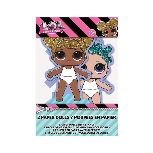 LOL Surprise, Dress Up - Paper Dolls 2-pak