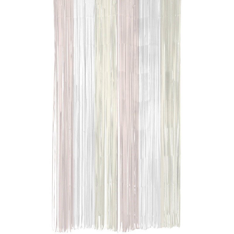 Forhæng af papir i pastelfarver 100 x 200 cm