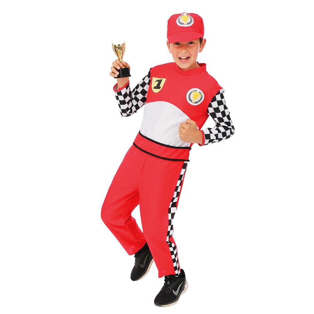 F1 Racerkører Kostume 5-6 år