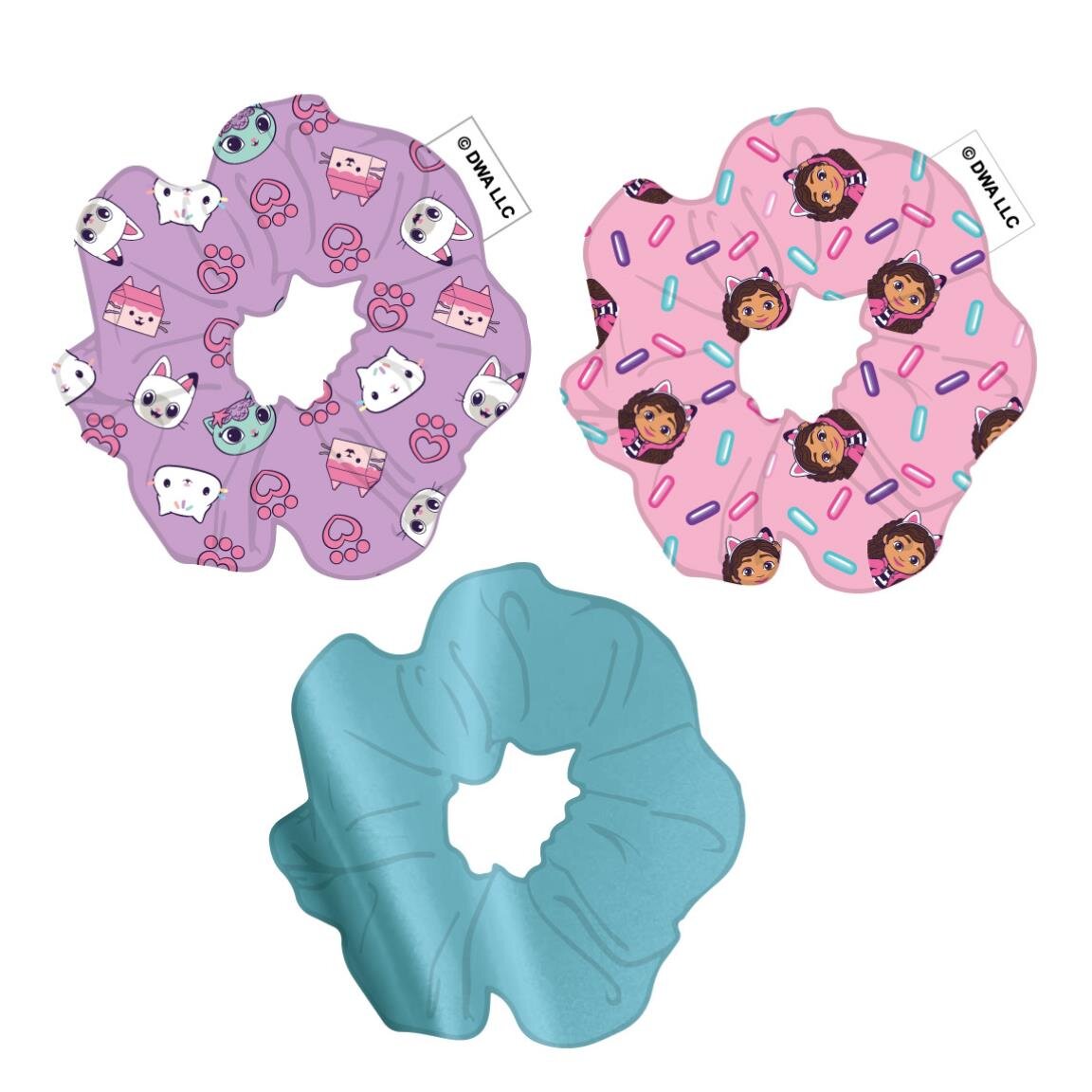 Gabby’s Dollhouse - Scrunchies 3 stk