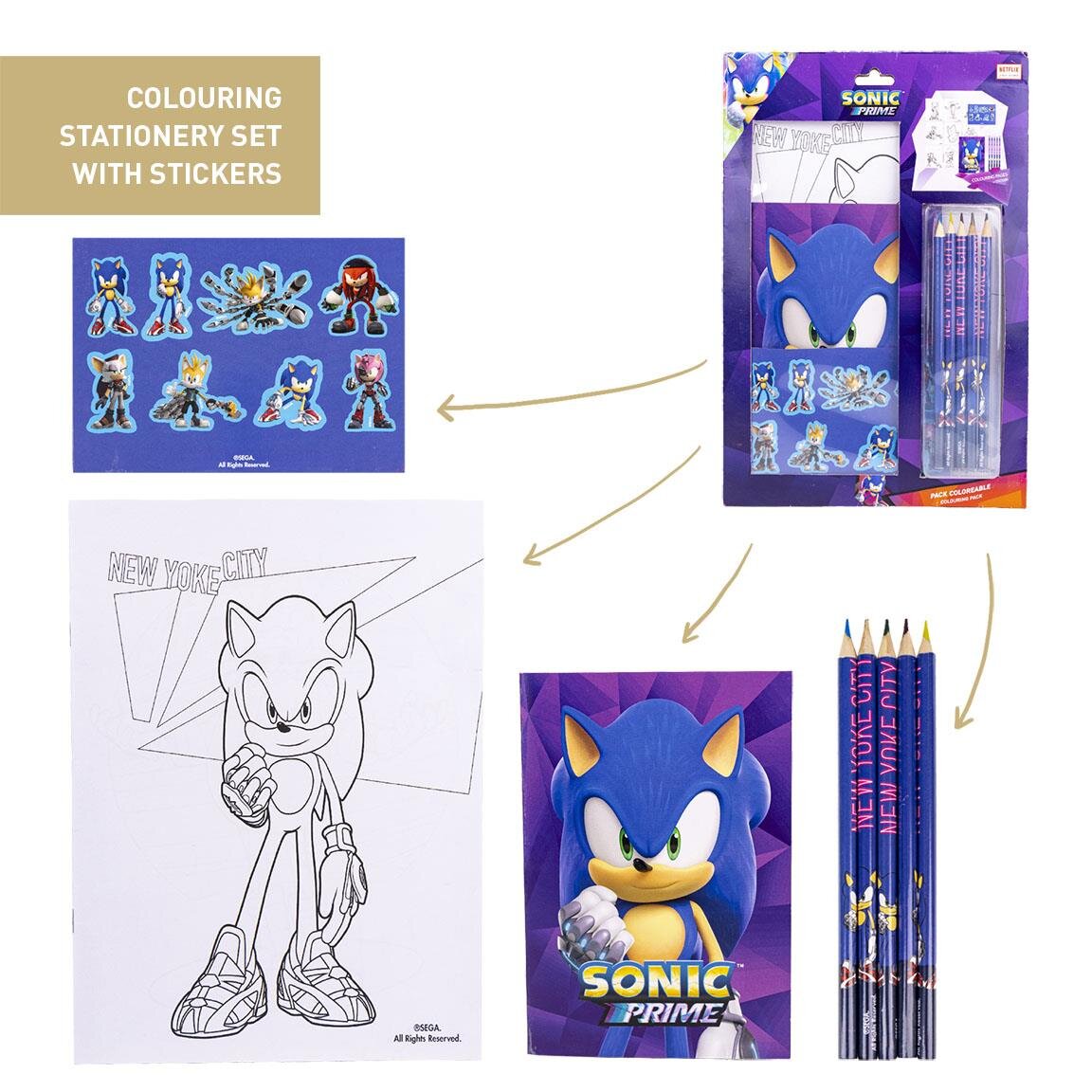 Sonic - Tegne- og Kreativitetssæt