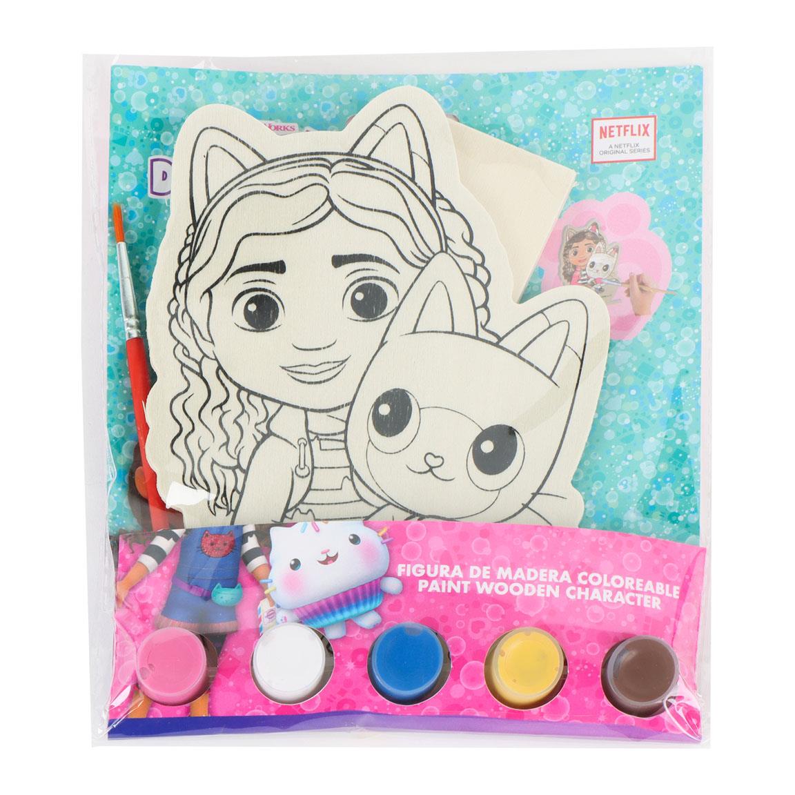 Gabby's Dollhouse - Træfigur til at male