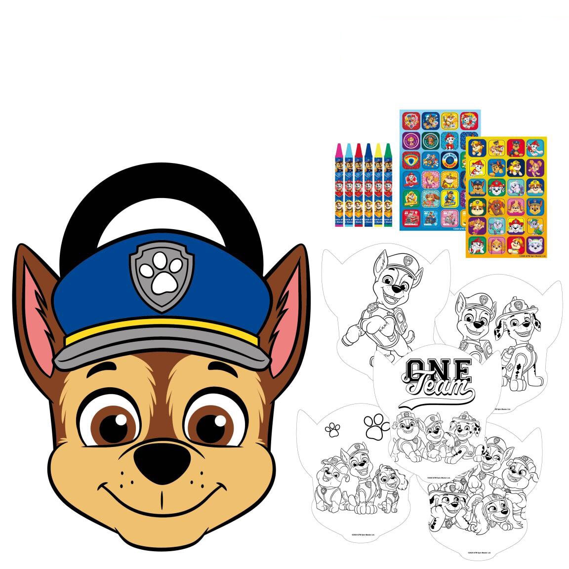 Paw Patrol Malesæt med klistermærker