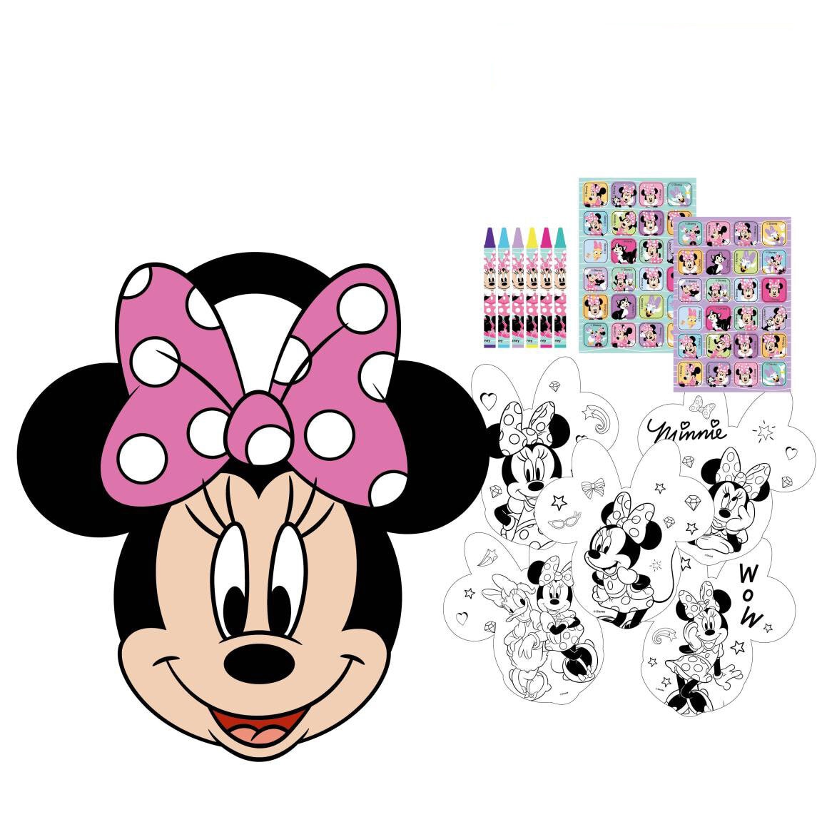Minnie Mouse Malesæt med klistermærker
