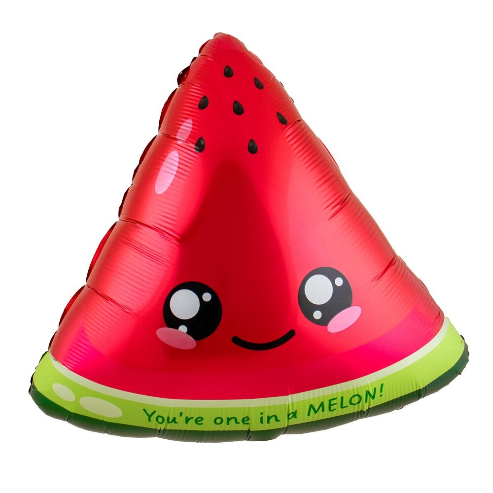 Kawaii Folieballon Vandmelon 60 cm