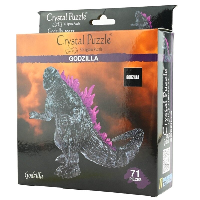 Crystal 3D Puslespil Godzilla