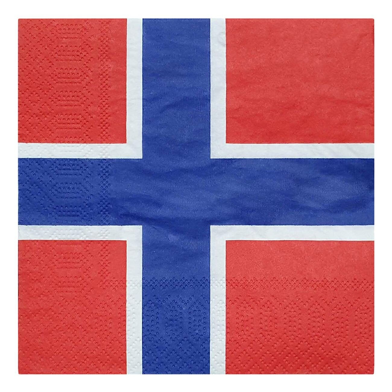 Servietter - Norske Flag 20 stk