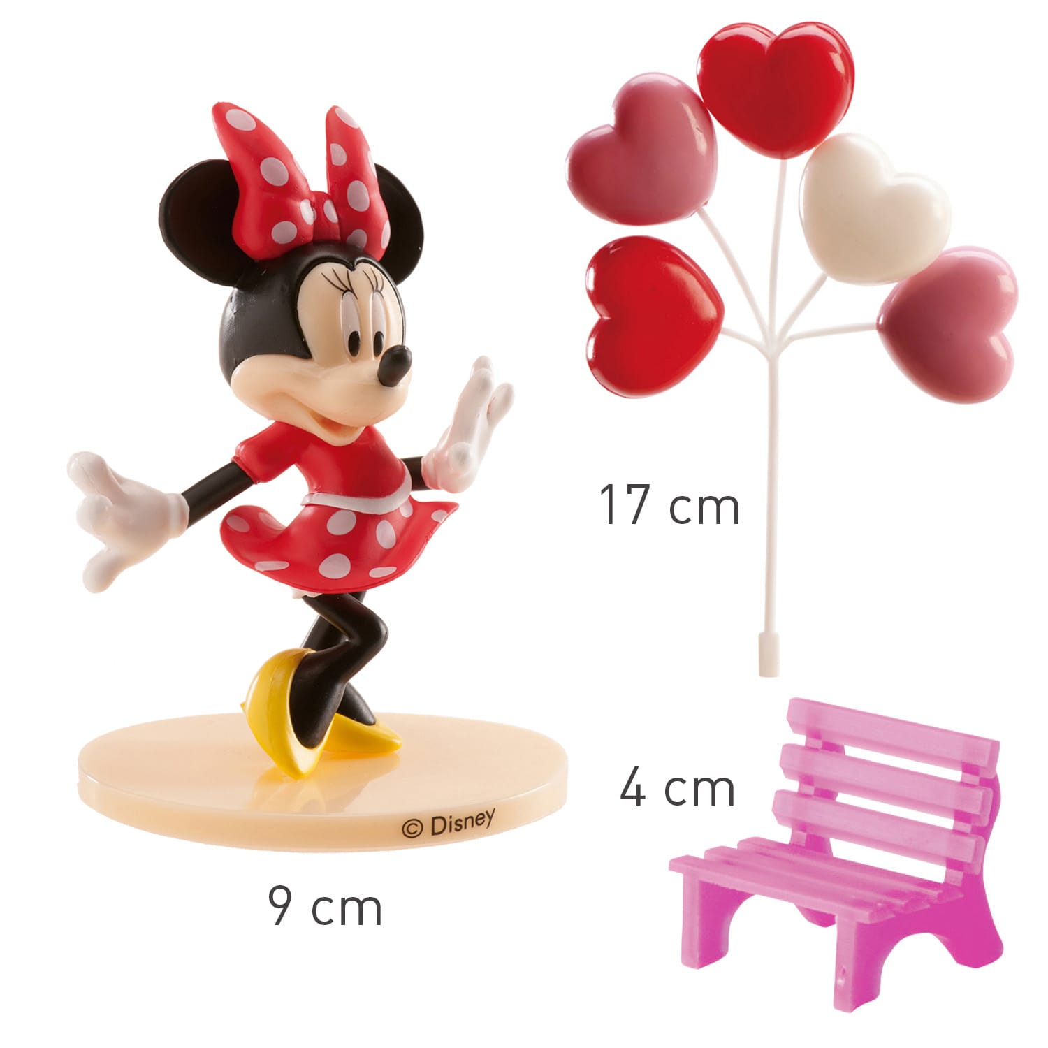 Minnie Mouse - Kagedekorationer