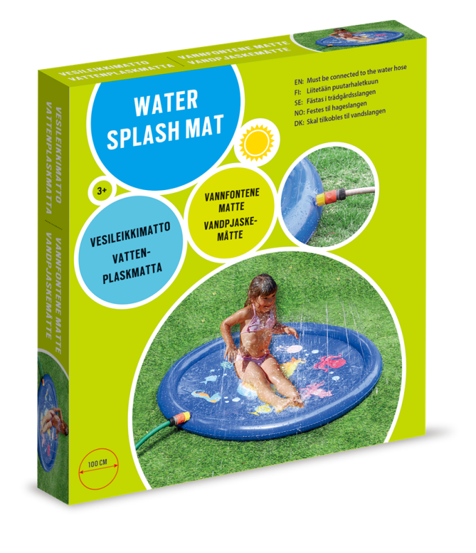 Vandstænkmåtte med havdyr motiv 1 meter