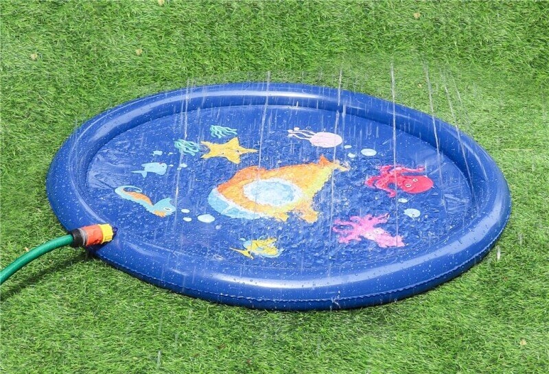 Vandstænkmåtte med havdyr motiv 1 meter