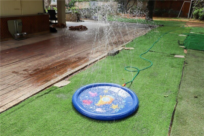 Vandstænkmåtte med havdyr motiv 1 meter