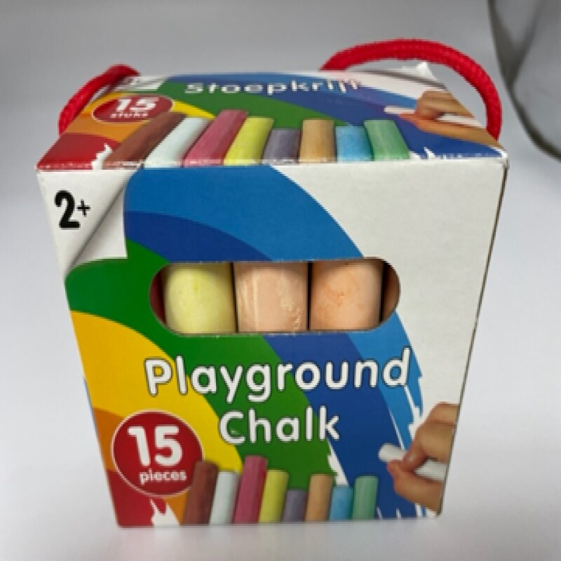 Gadekridt i æske 15-pak