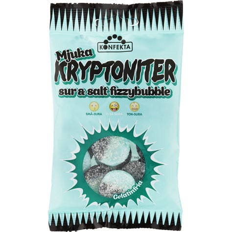 Kryptonitter Bløde Fizzybubbles 60 gram