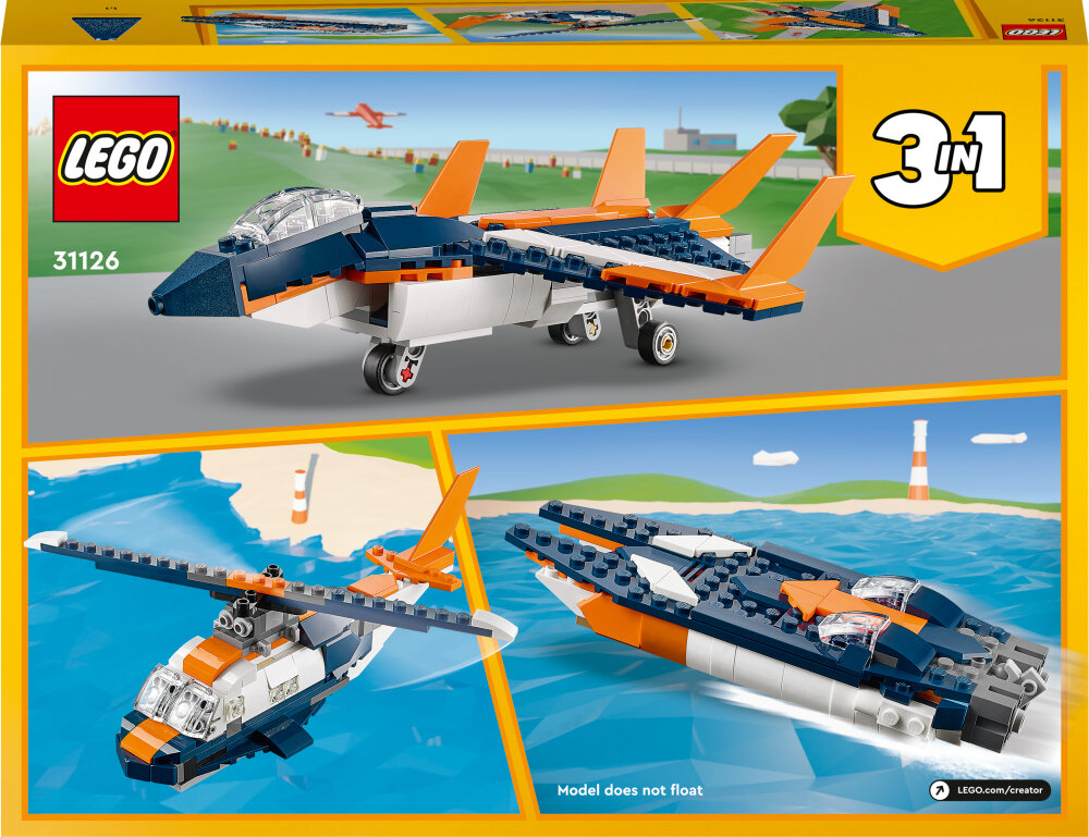 LEGO Creator - Supersonisk jet 7+