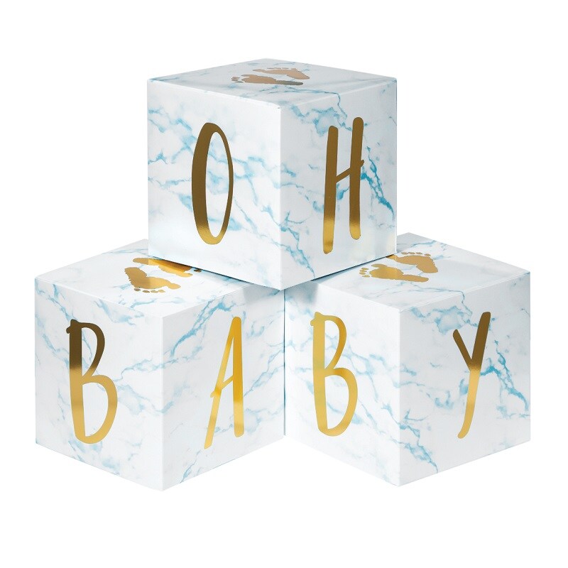 Oh Baby - Borddekorationer blå 3 stk