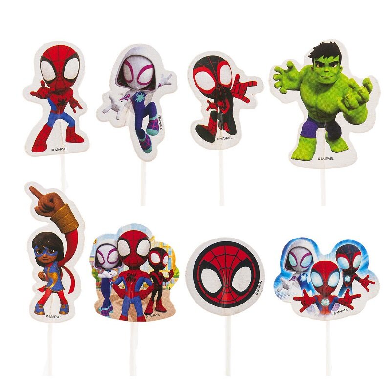 Spidey - Cake Toppers 16 stk