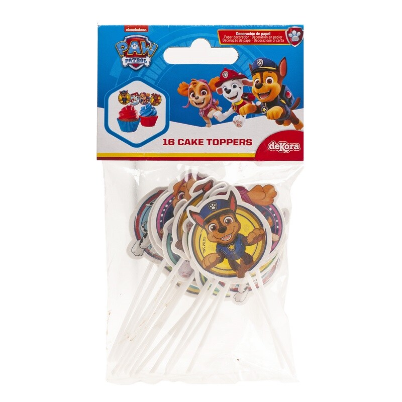 Paw Patrol - Cake Toppers 16 stk