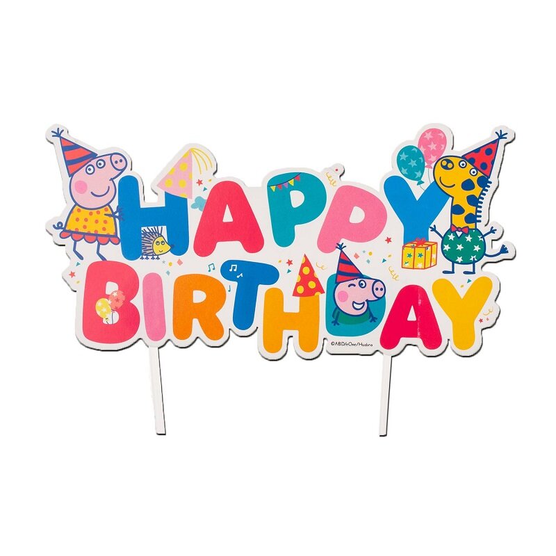 Gurli Gris - Cake Topper Happy Birthday