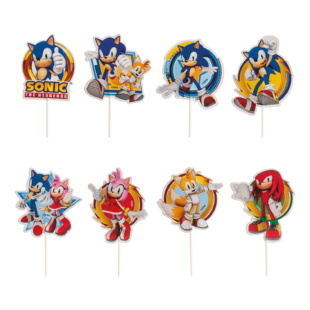 Sonic the Hedgehog - Cake Toppers 16 stk