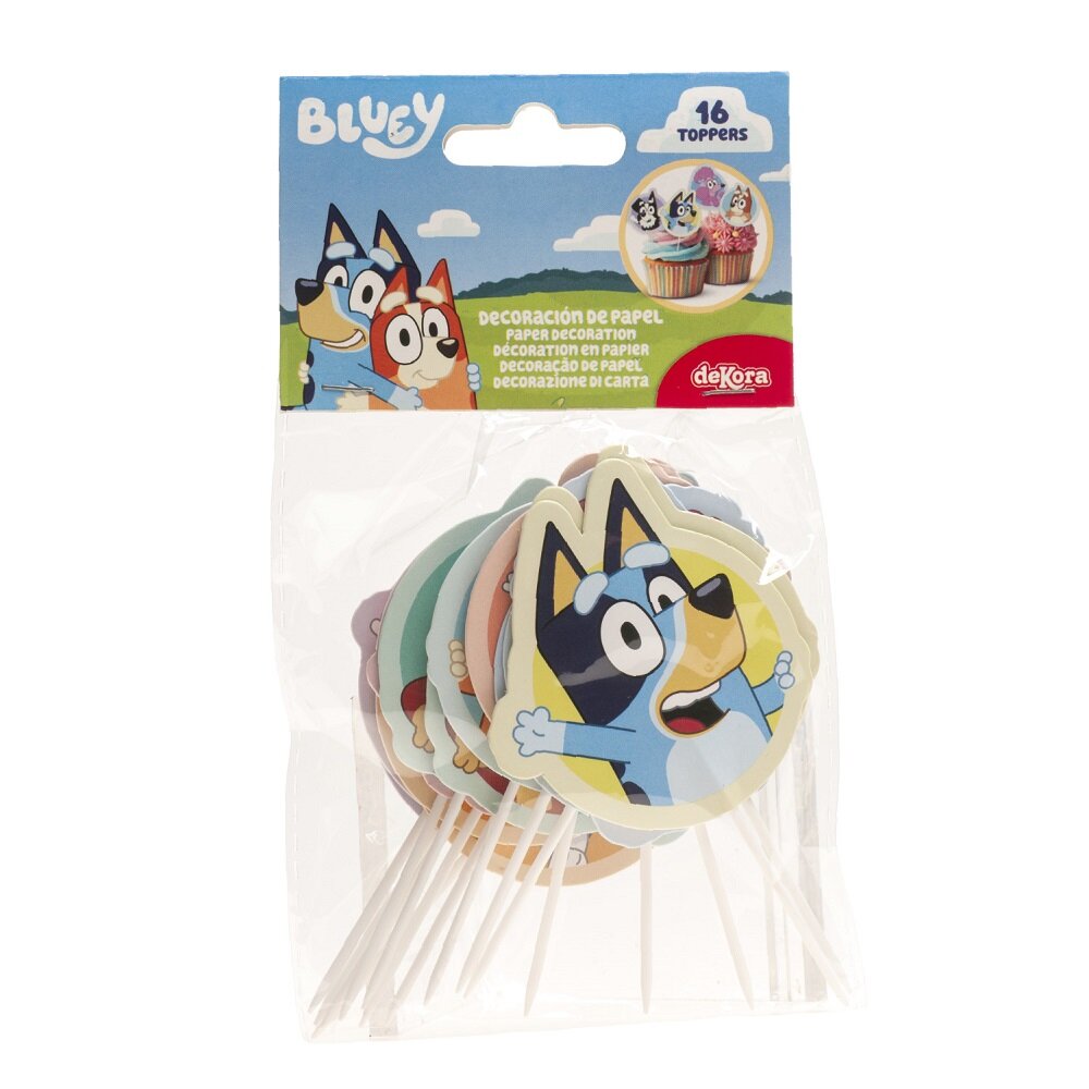 Bluey Cake toppers 16 stk