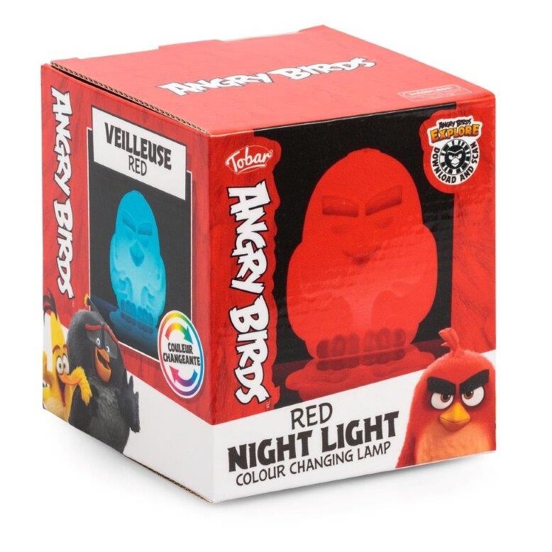 Angry Birds Red - Farveskiftende Natlampe