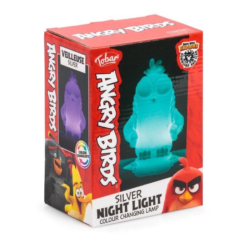 Angry Birds Silver - Farveskiftende Natlampe